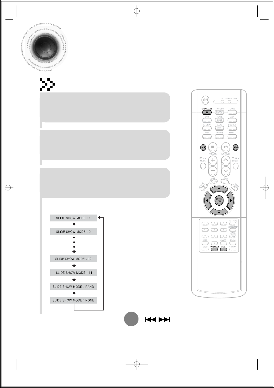 Jpeg file playback, Slide mode | Samsung HTDS630TTH-XAC User Manual | Page 28 / 78