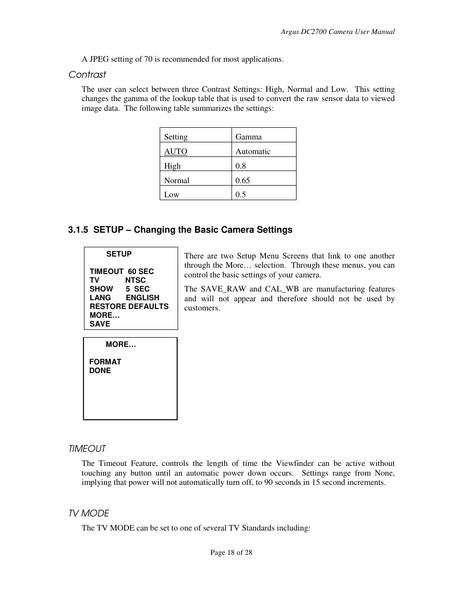 Argus Camera DC2700 User Manual | Page 18 / 28