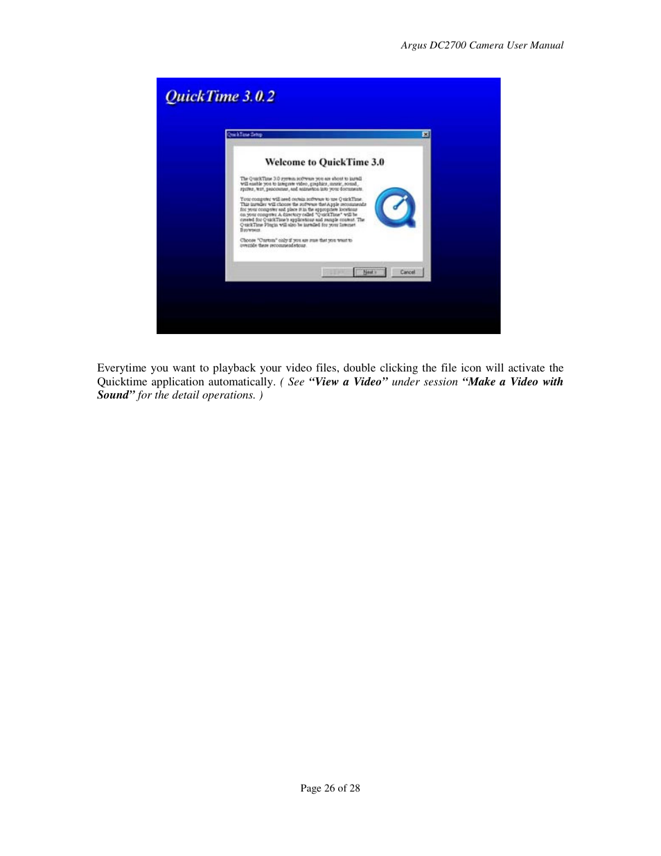Argus Camera DC2700 User Manual | Page 26 / 28