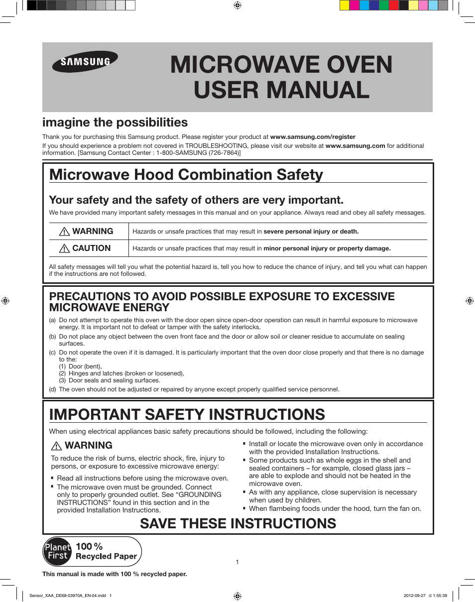Samsung SMH9207ST-XAA User Manual | 6 pages