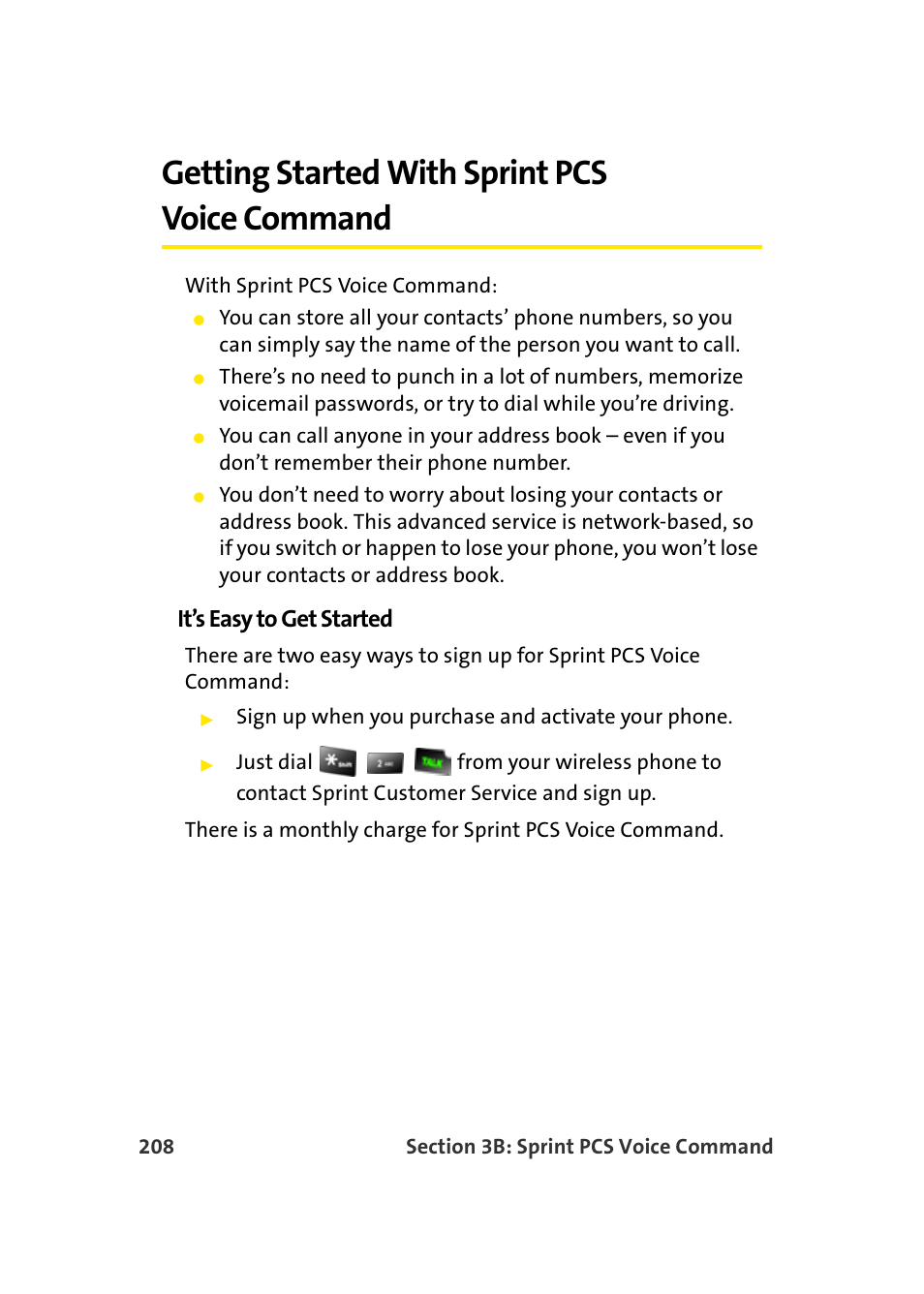 Getting started with sprint pcs voice command, It’s easy to get started | Samsung SEPM500BKASPR User Manual | Page 232 / 257