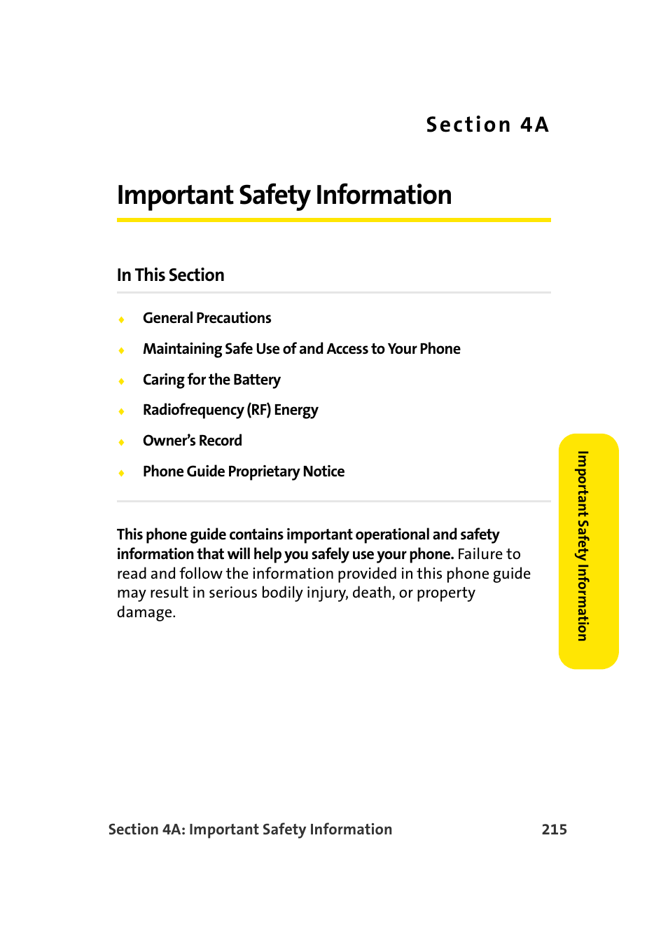 Important safety information, 4a. important safety information | Samsung SEPM500BKASPR User Manual | Page 239 / 257