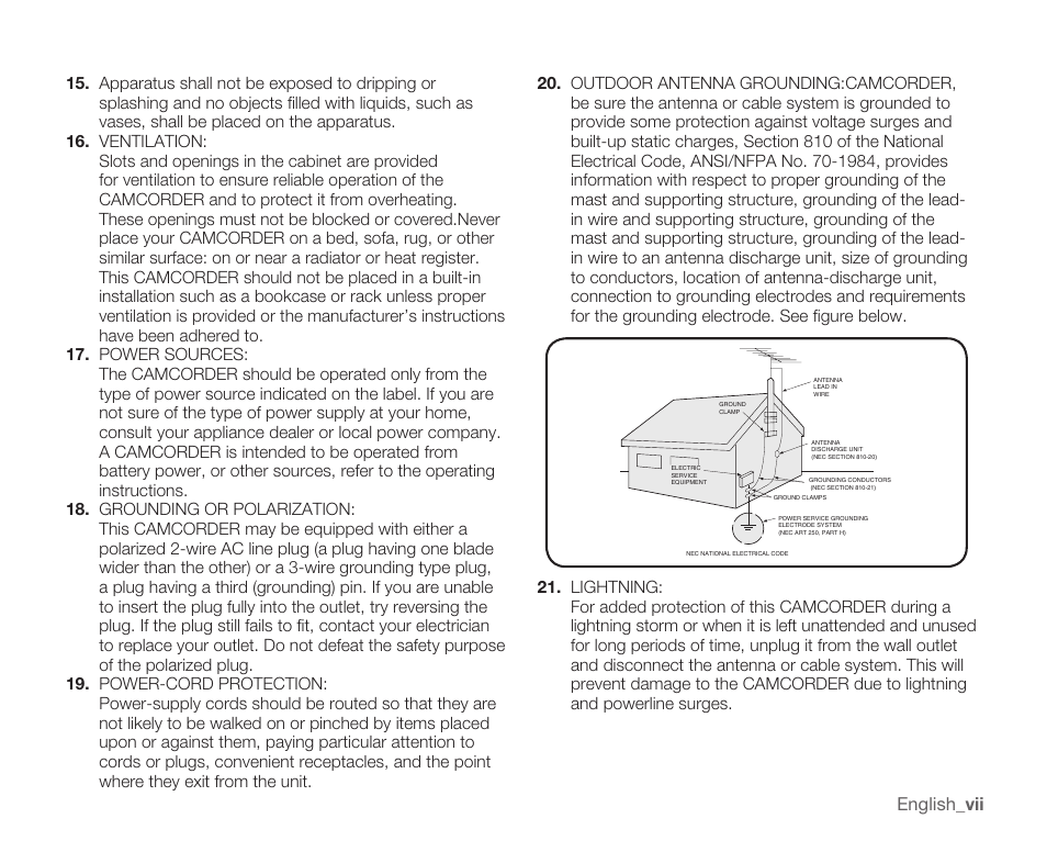 Samsung SMX-K40LN-XAA User Manual | Page 7 / 142