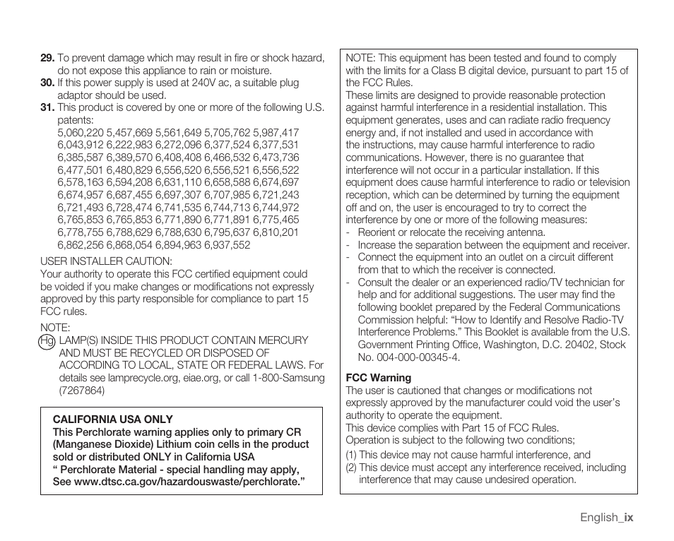 Samsung SMX-K40LN-XAA User Manual | Page 9 / 142