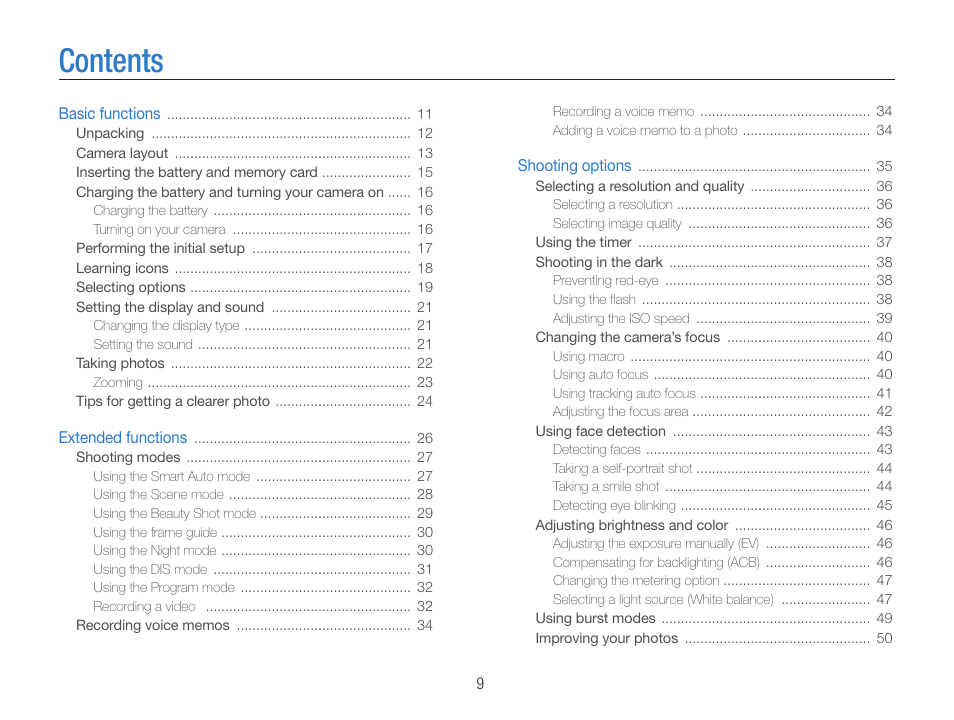 Samsung EC-ST65ZZBPUUS User Manual | Page 10 / 108