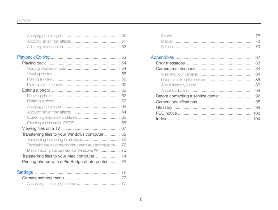 Samsung EC-ST65ZZBPUUS User Manual | Page 11 / 108