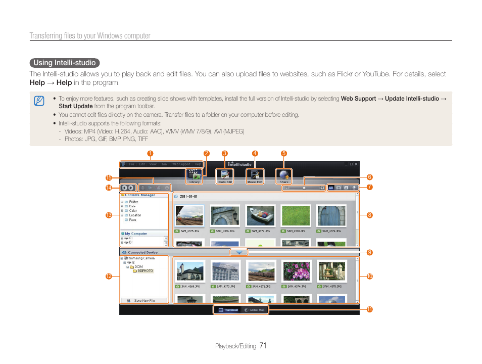 71 transferring files to your windows computer | Samsung EC-ST65ZZBPUUS User Manual | Page 72 / 108