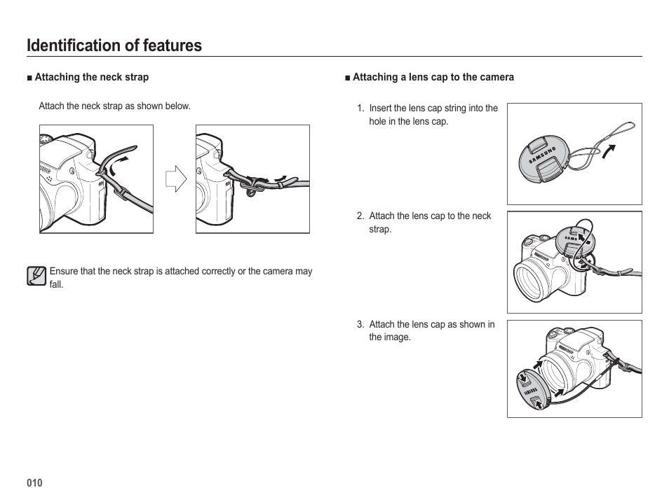 Identification of features | Samsung EC-HZ50WZBPBUS User Manual | Page 11 / 120