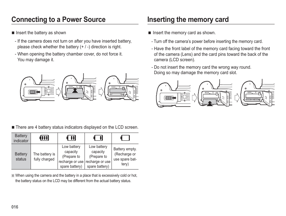 Connecting to a power source | Samsung EC-HZ50WZBPBUS User Manual | Page 17 / 120