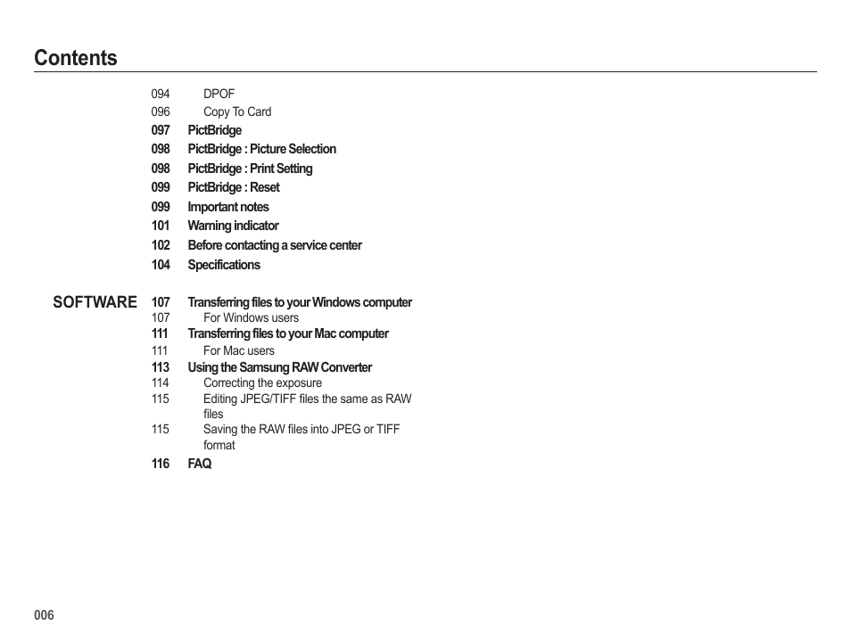 Samsung EC-HZ50WZBPBUS User Manual | Page 7 / 120