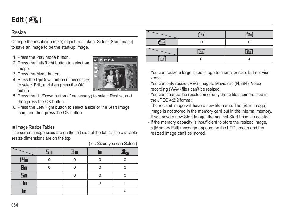 Edit ( ) | Samsung EC-HZ50WZBPBUS User Manual | Page 85 / 120