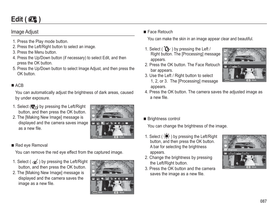 Edit ( ), Image adjust | Samsung EC-HZ50WZBPBUS User Manual | Page 88 / 120