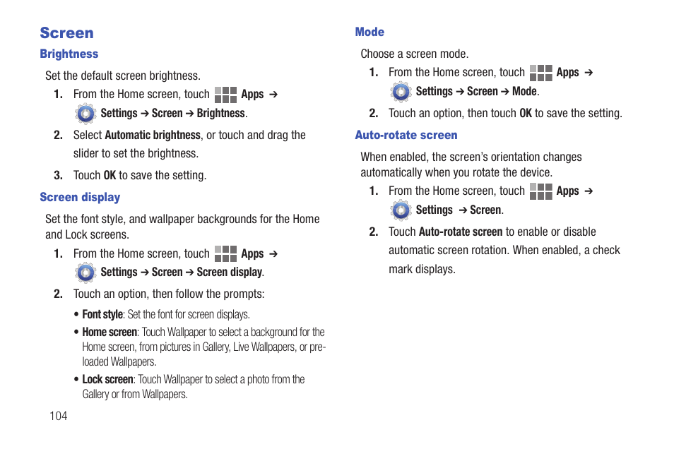 Screen | Samsung SCH-I815LSAVZW User Manual | Page 109 / 184