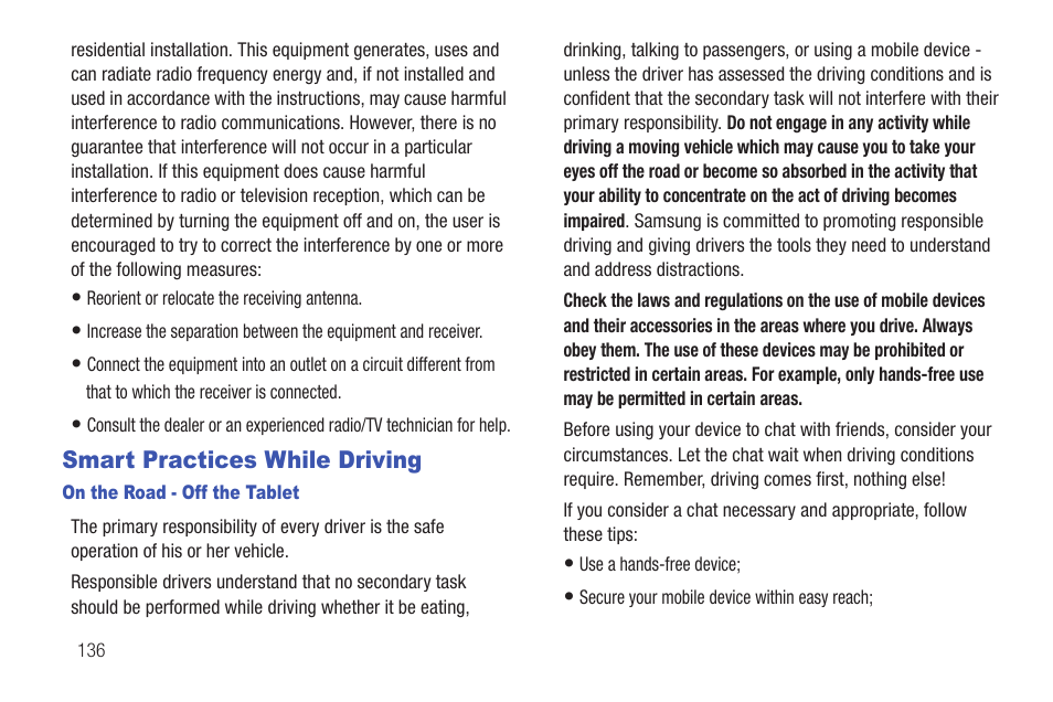 Smart practices while driving | Samsung SCH-I815LSAVZW User Manual | Page 141 / 184