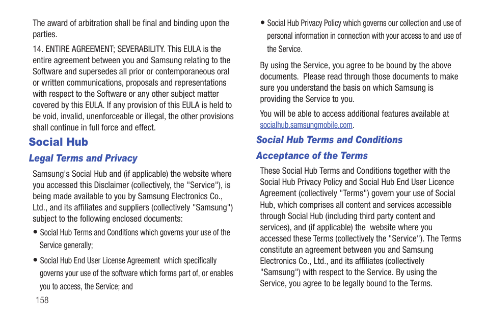 Social hub | Samsung SCH-I815LSAVZW User Manual | Page 163 / 184