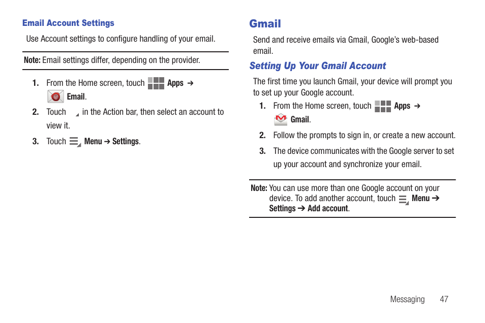 Gmail | Samsung SCH-I815LSAVZW User Manual | Page 52 / 184