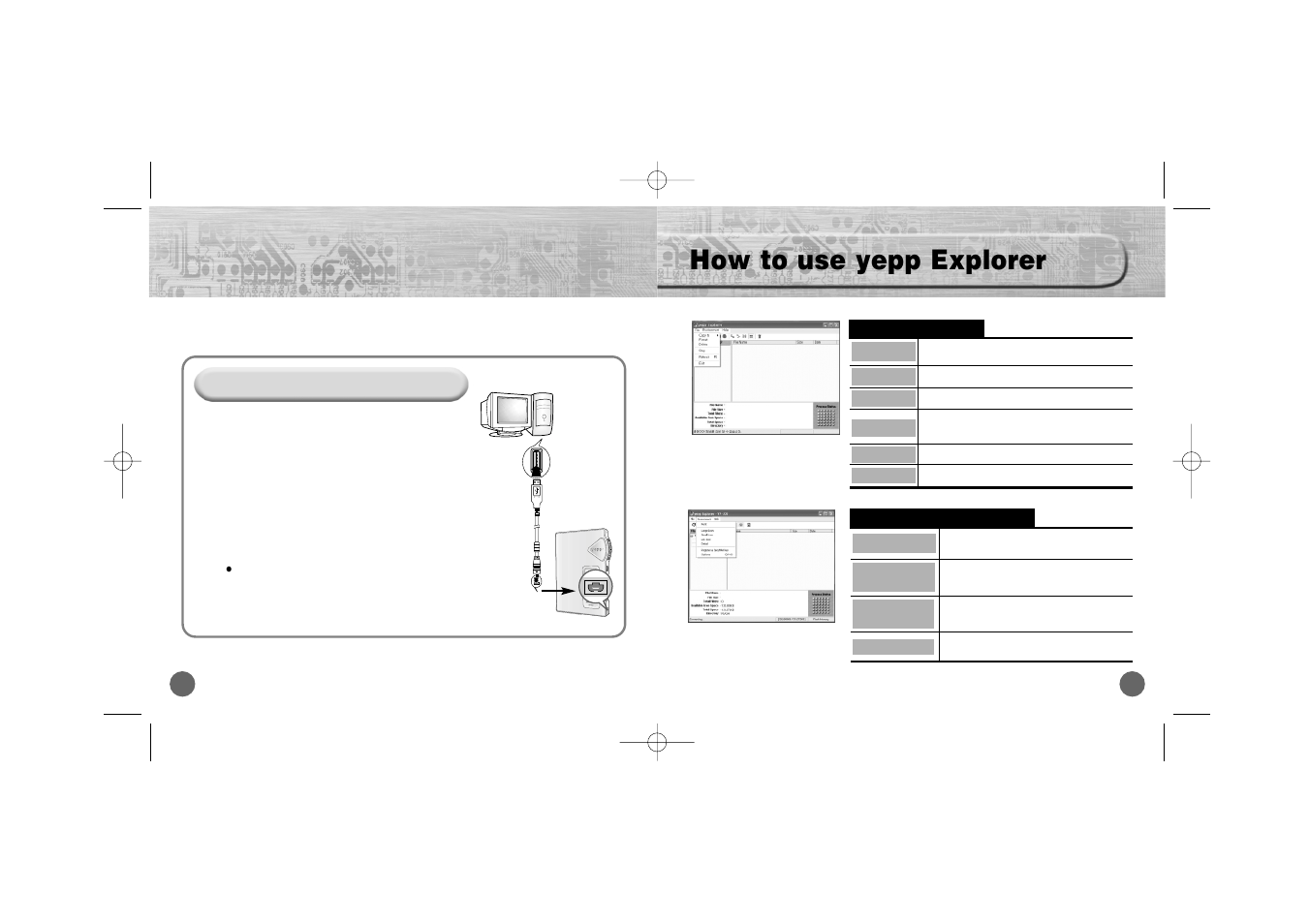 How to use yepp explorer | Samsung YP700H User Manual | Page 25 / 37