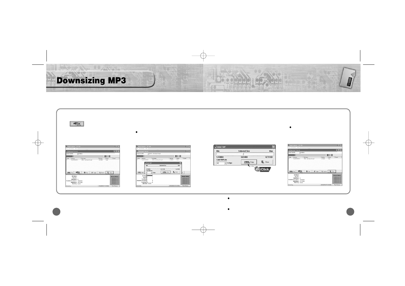 Downsizing mp3 | Samsung YP700H User Manual | Page 27 / 37