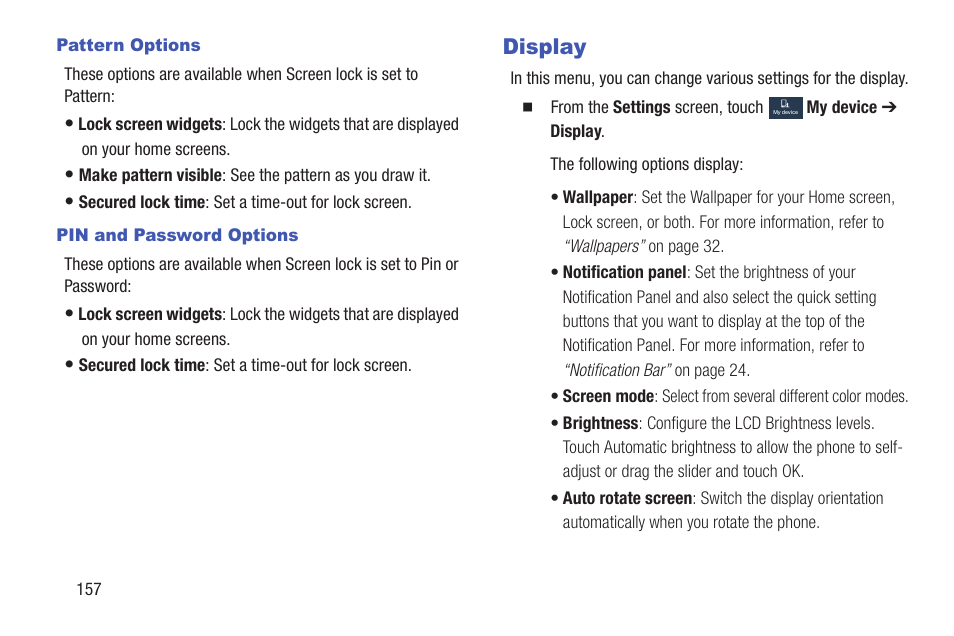 Display | Samsung SGH-I257ZKAATT User Manual | Page 164 / 203