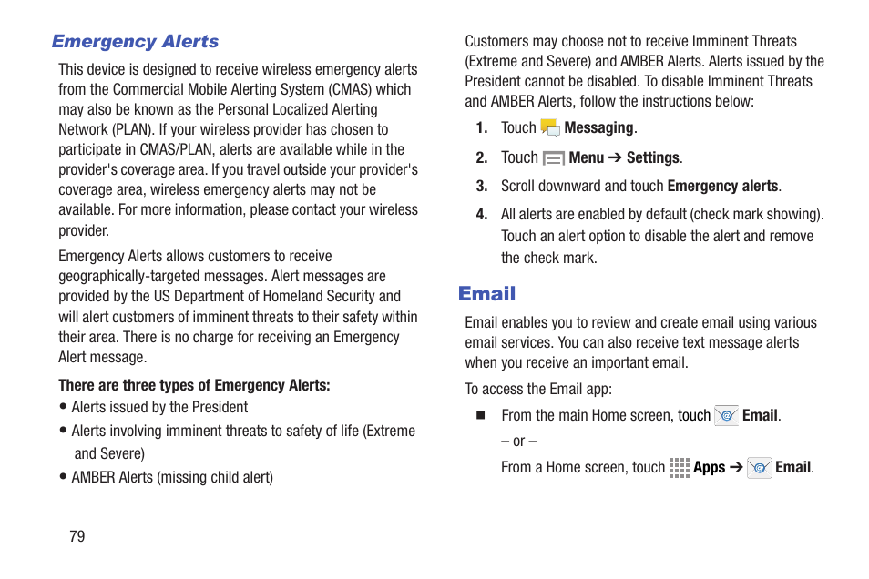 Email | Samsung SGH-I257ZKAATT User Manual | Page 86 / 203