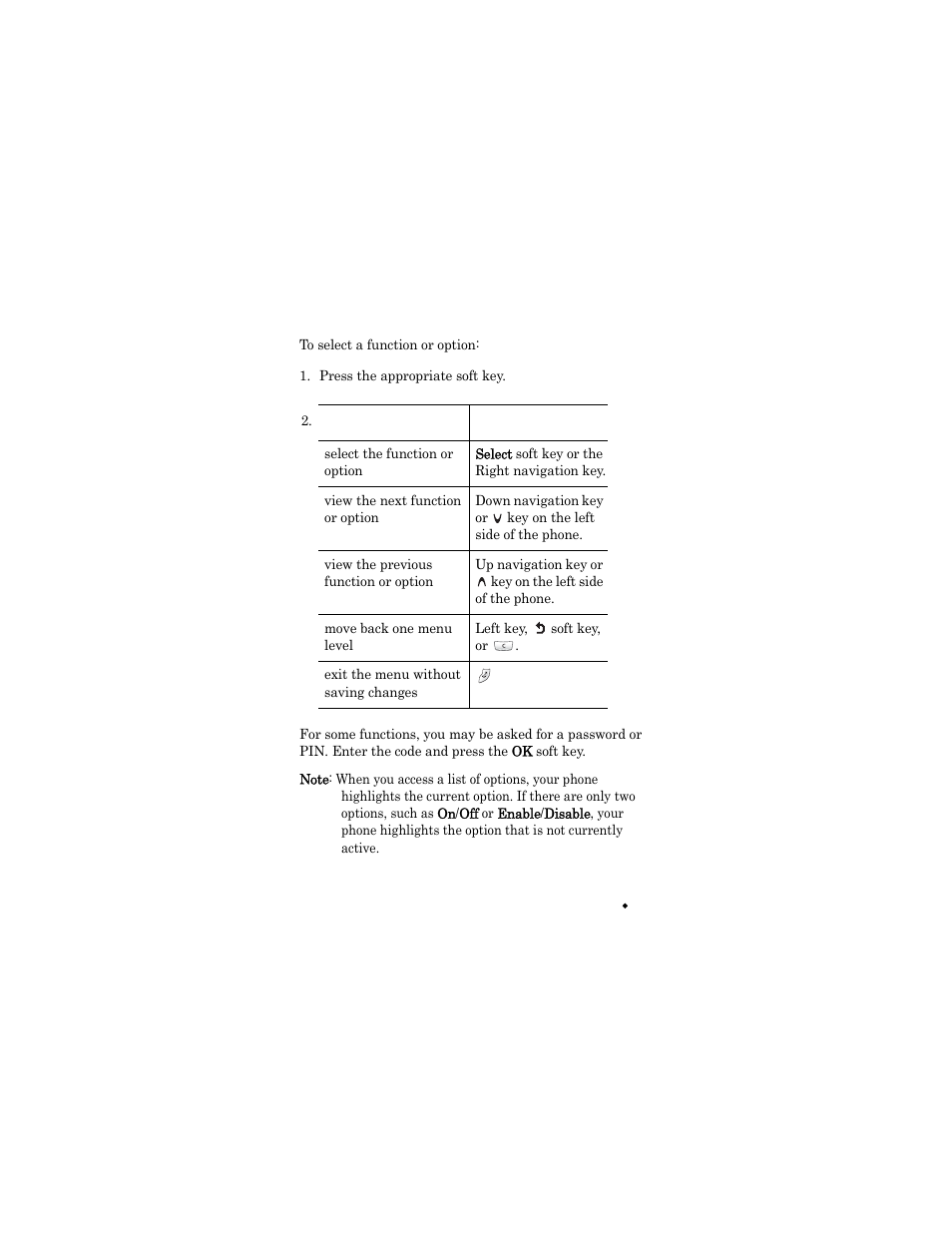 Press the appropriate soft key | Samsung SGH-X426ZSAAWS User Manual | Page 33 / 172