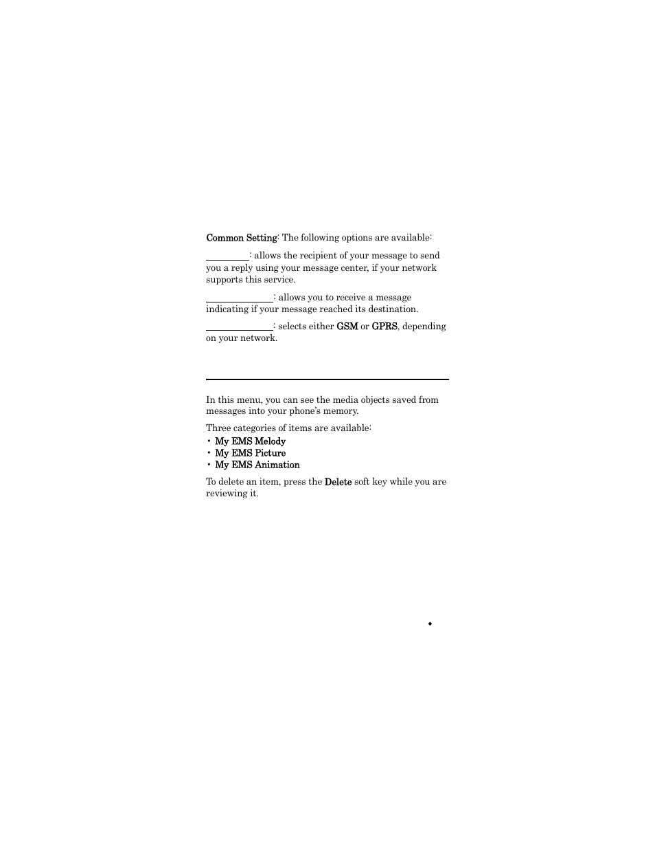 My objects (menu 1.6), My objects (men, My objects | Samsung SGH-X426ZSAAWS User Manual | Page 71 / 172