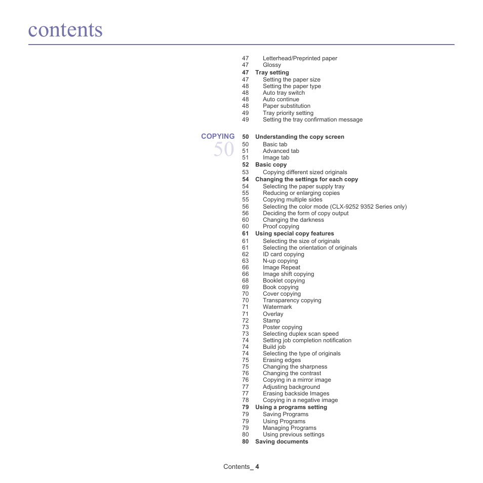 Samsung SCX-8240NA-CAS User Manual | Page 4 / 265