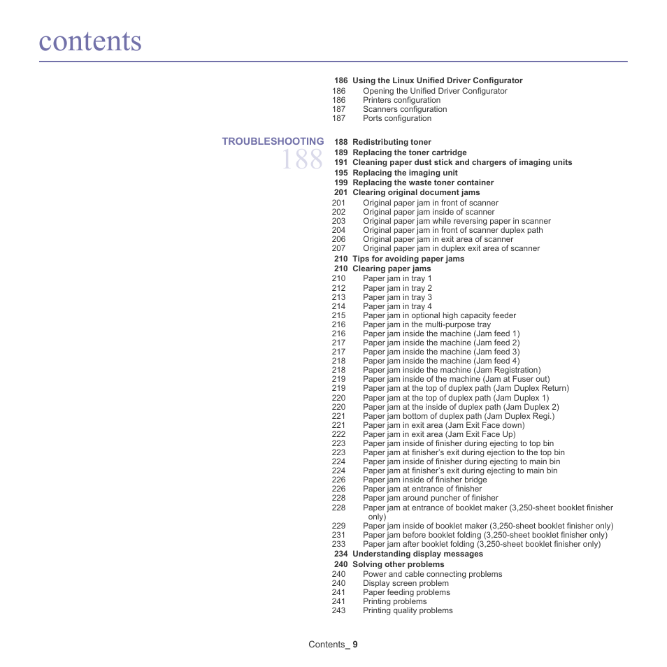 Samsung SCX-8240NA-CAS User Manual | Page 9 / 265