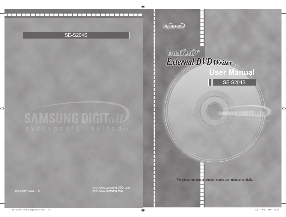 Samsung SE-S204S-AMWN User Manual | 17 pages