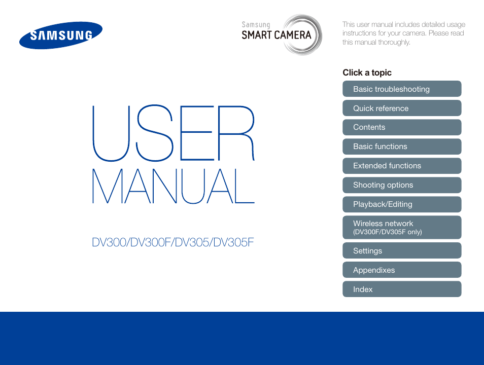 Samsung EC-DV300FBPUUS User Manual | 168 pages