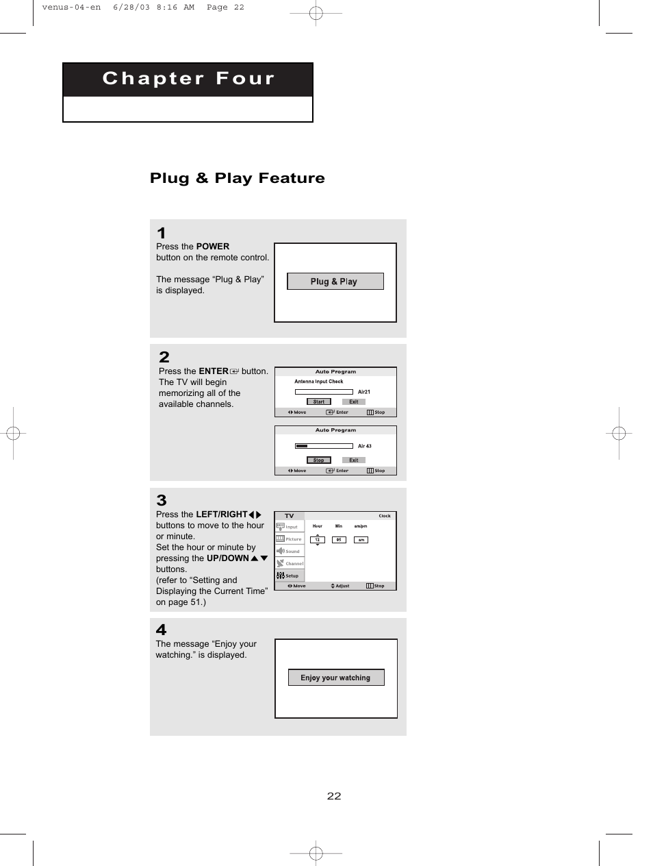 Operation, Plug & play feature | Samsung LTN406WX-XAC User Manual | Page 32 / 84