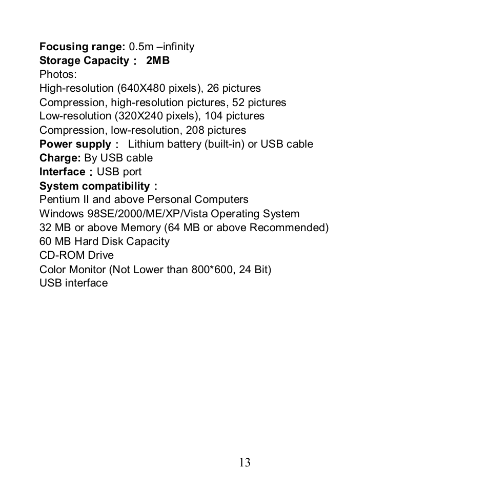 Argus Camera BeanSpraut VGA Carabiner Camera User Manual | Page 14 / 14