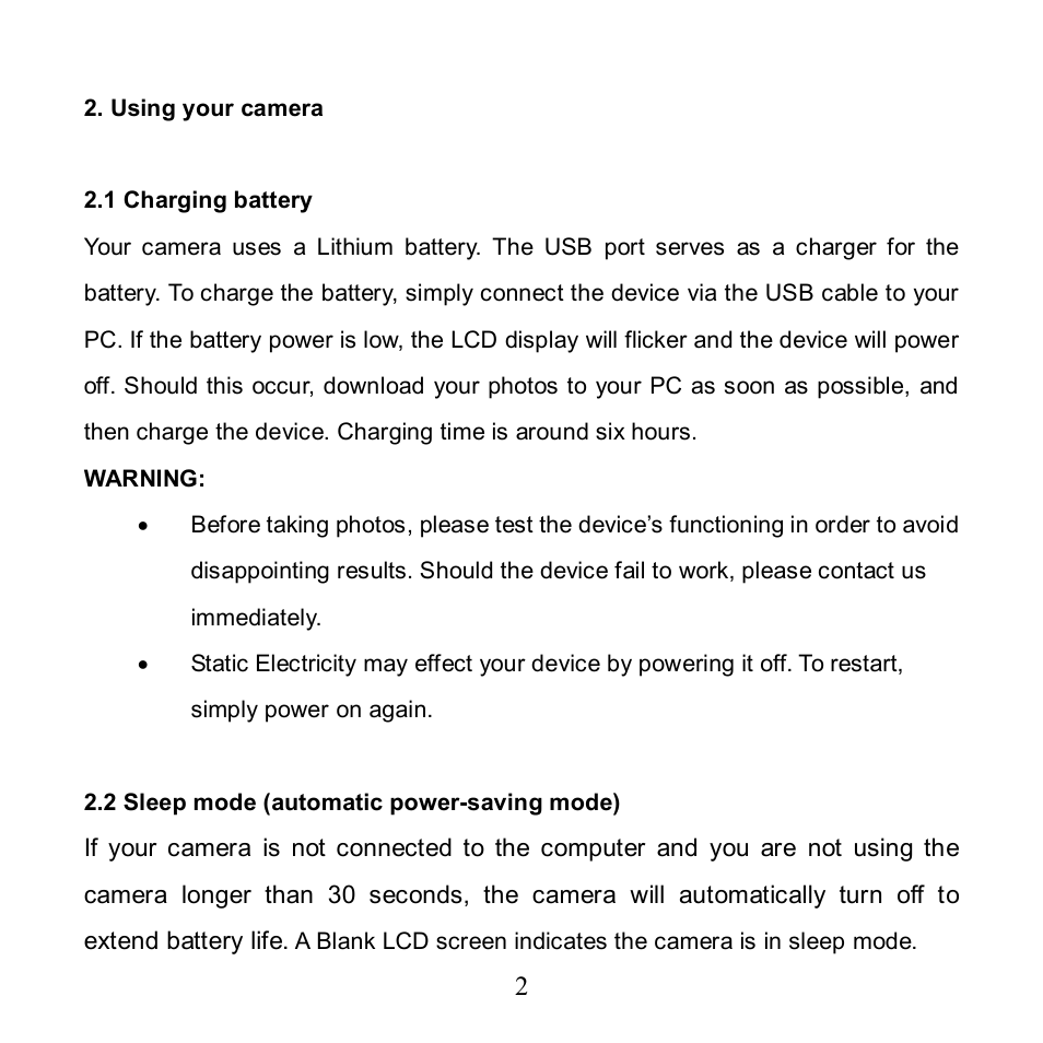 Argus Camera BeanSpraut VGA Carabiner Camera User Manual | Page 3 / 14
