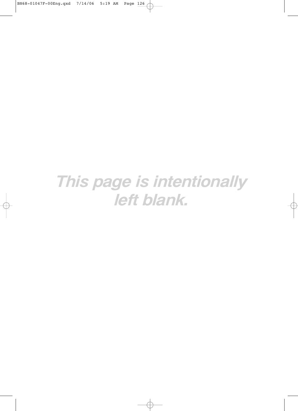 This page is intentionally left blank | Samsung LNS4696DX-XAA User Manual | Page 128 / 380