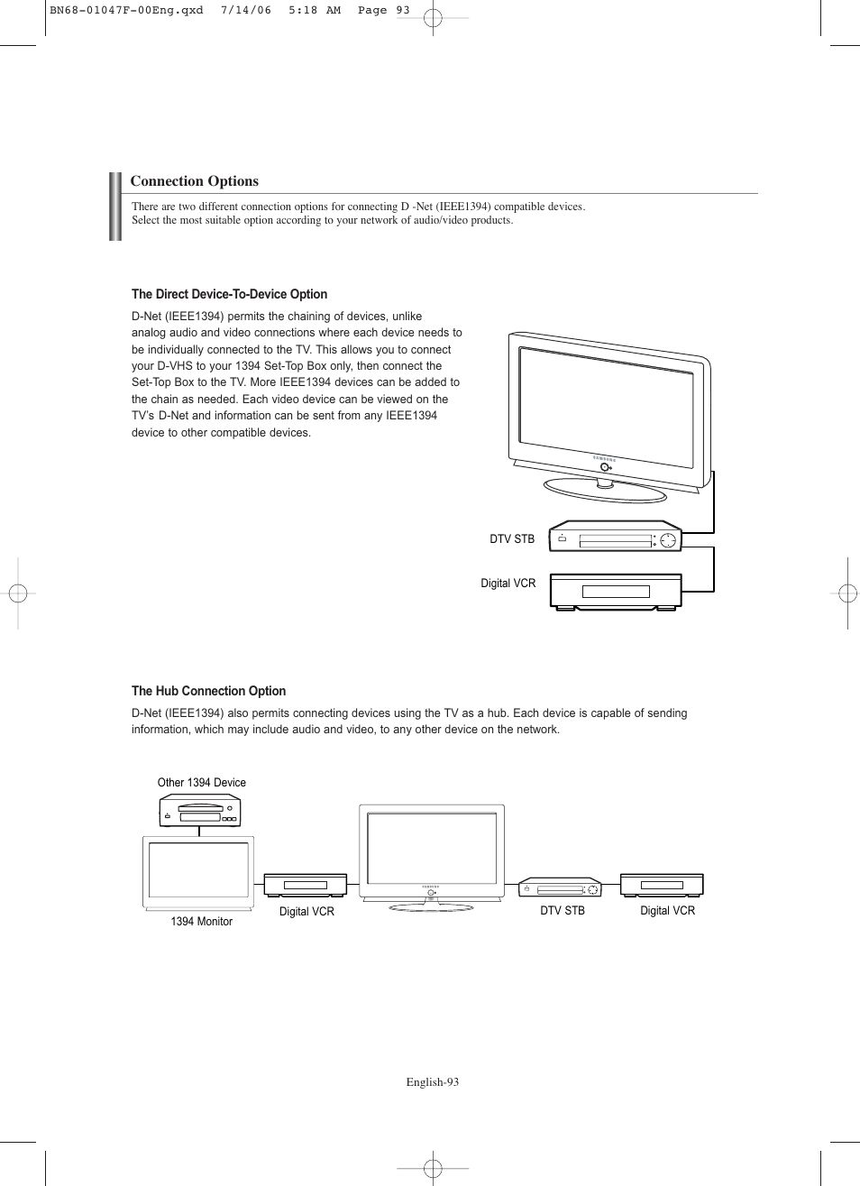 Connection options | Samsung LNS4696DX-XAA User Manual | Page 95 / 380