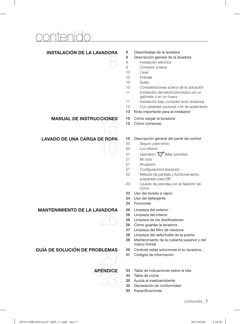 Samsung WF431ABW-XAA User Manual | Page 47 / 120