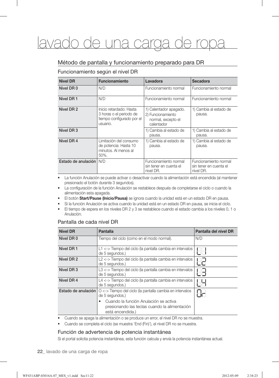 Lavado de una carga de ropa | Samsung WF431ABW-XAA User Manual | Page 62 / 120