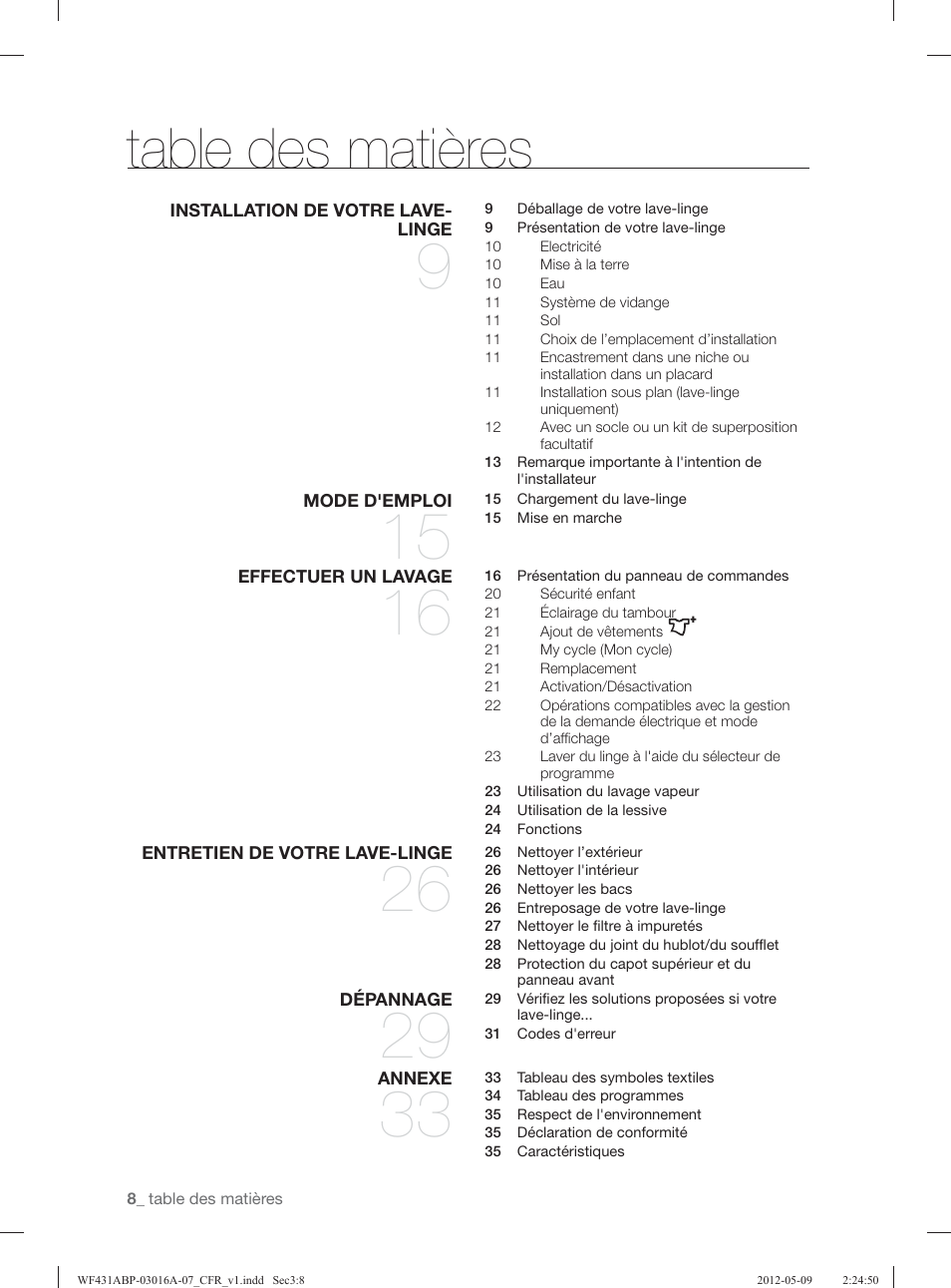 Samsung WF431ABW-XAA User Manual | Page 88 / 120