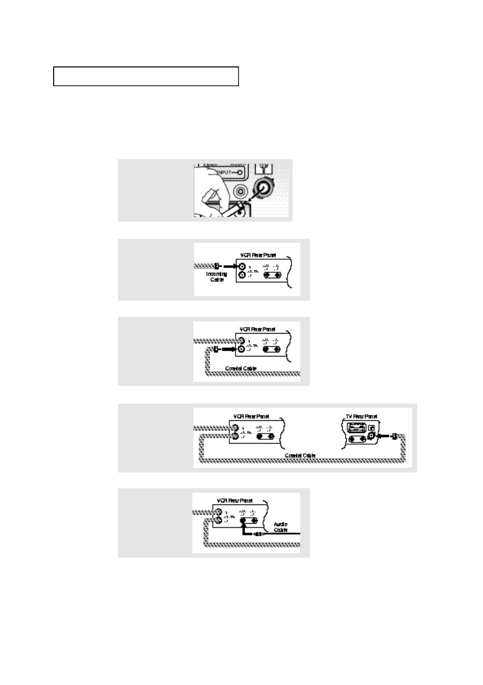 Connecting a vcr | Samsung TXN1430FX-XAC User Manual | Page 18 / 48