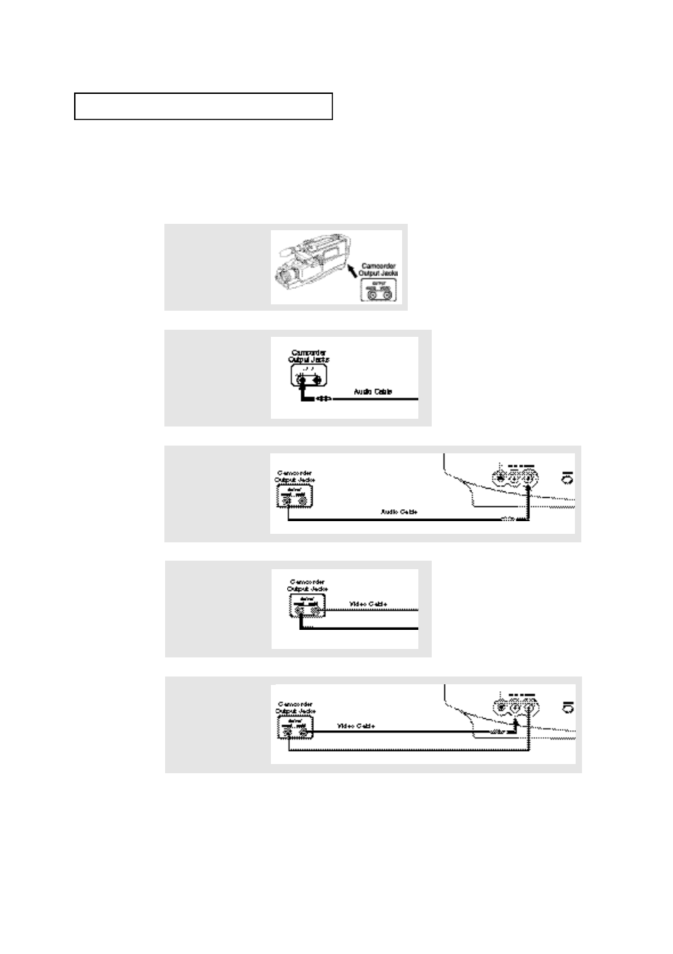 Connecting a camcorder | Samsung TXN1430FX-XAC User Manual | Page 20 / 48