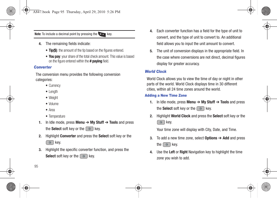 Samsung SGH-A847ZAAATT User Manual | Page 100 / 187
