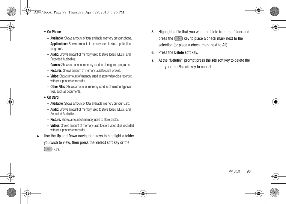 Samsung SGH-A847ZAAATT User Manual | Page 103 / 187