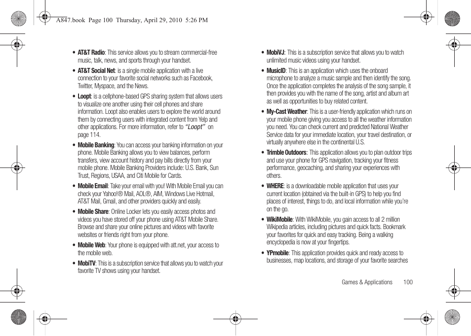 Samsung SGH-A847ZAAATT User Manual | Page 105 / 187