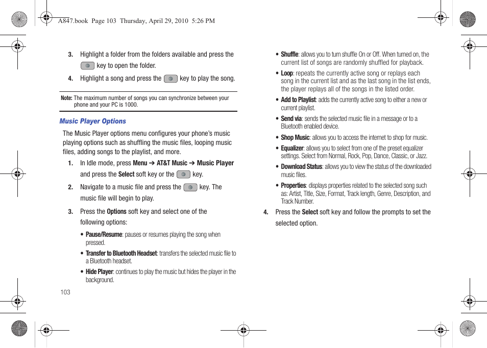 Samsung SGH-A847ZAAATT User Manual | Page 108 / 187