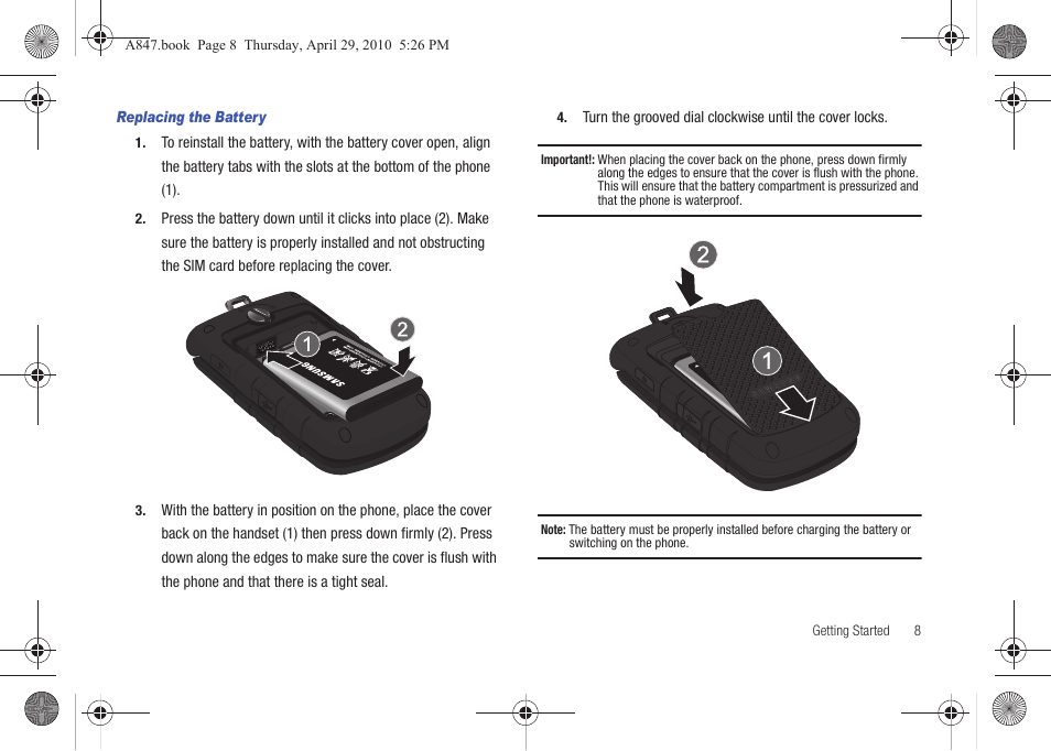 Samsung SGH-A847ZAAATT User Manual | Page 13 / 187