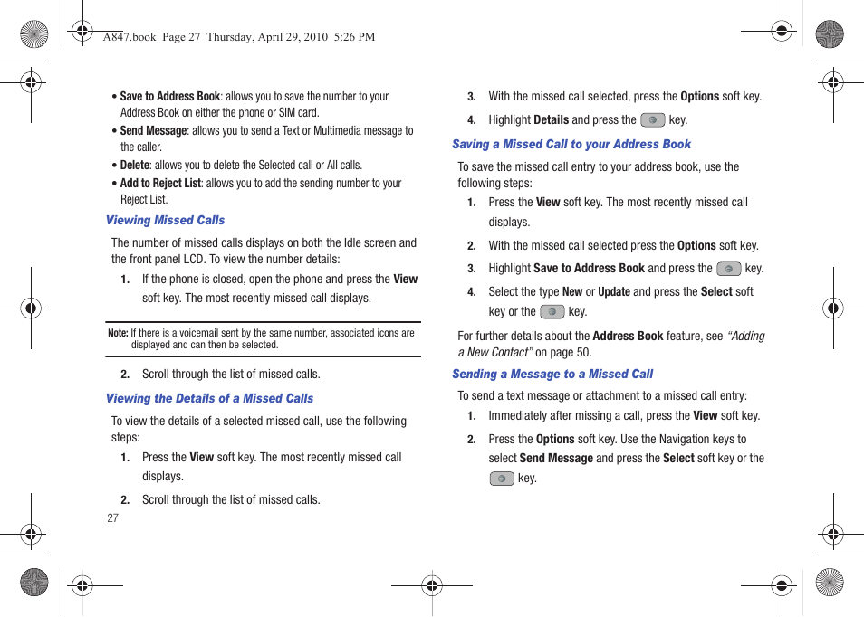 Samsung SGH-A847ZAAATT User Manual | Page 32 / 187