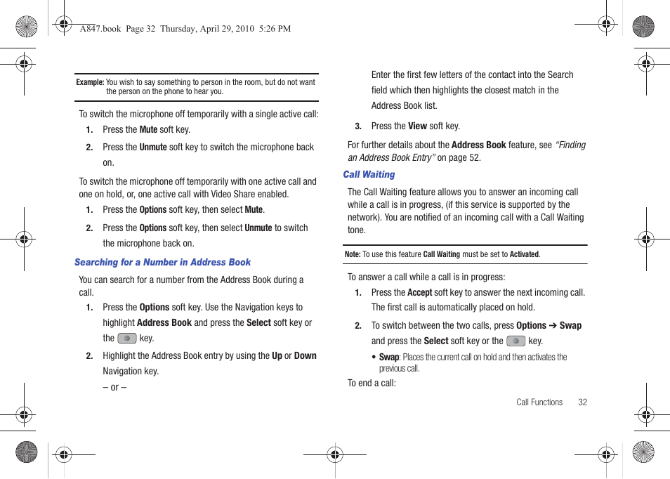 Samsung SGH-A847ZAAATT User Manual | Page 37 / 187