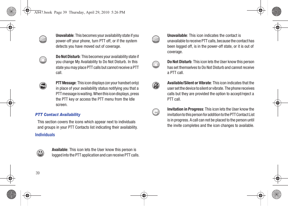 Samsung SGH-A847ZAAATT User Manual | Page 44 / 187