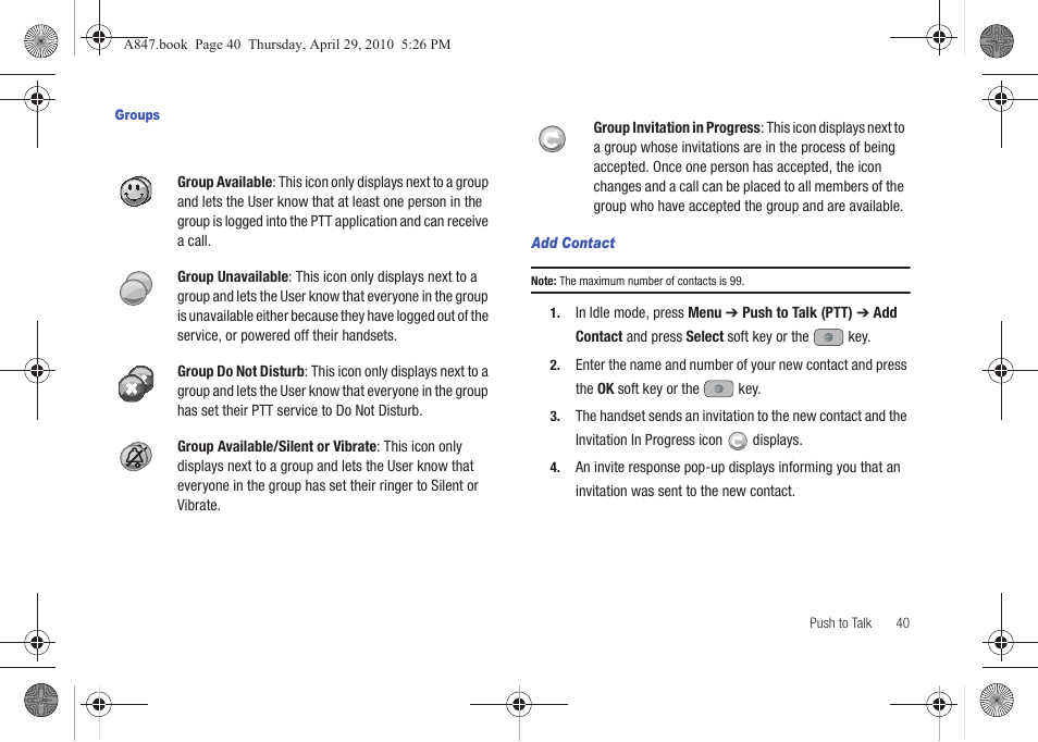 Samsung SGH-A847ZAAATT User Manual | Page 45 / 187