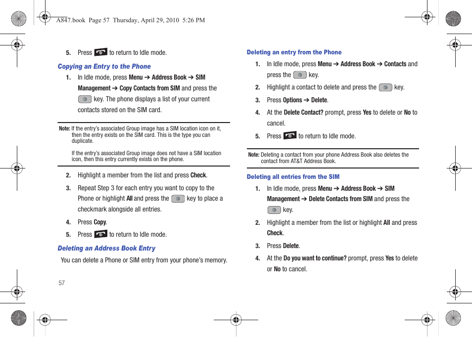 Samsung SGH-A847ZAAATT User Manual | Page 62 / 187